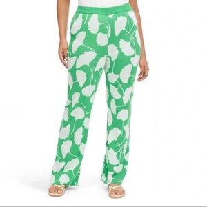 Women's High Waisted Ginkgo Green
Sweaterknit Flare Pants - DVF for Target